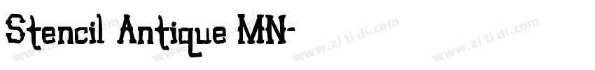 Stencil Antique MN字体转换 Stencil Antique MN字体转换